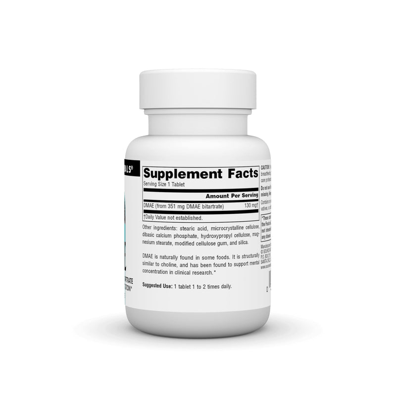 [Australia] - Source Naturals DMAE, Dimethylaminoethanol Bitartrate - Supports Mental Concentration - 50 Tablets 1 