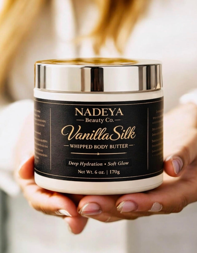 Vanilla Silk Whipped Body Butter – Shea, Mango & Vitamin E for Dry Skin