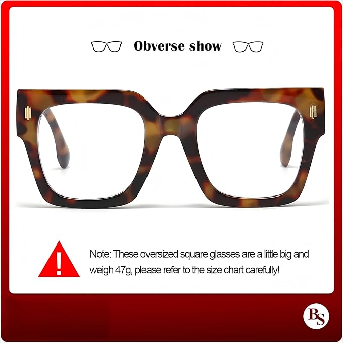 [Australia] - livho Oversized up to 99% Blue Light Blocking Glasses for Woman - Rectangle Fashion Glasses for Computer, Chic Preppy Frame Chunky *Coco Tortoise 