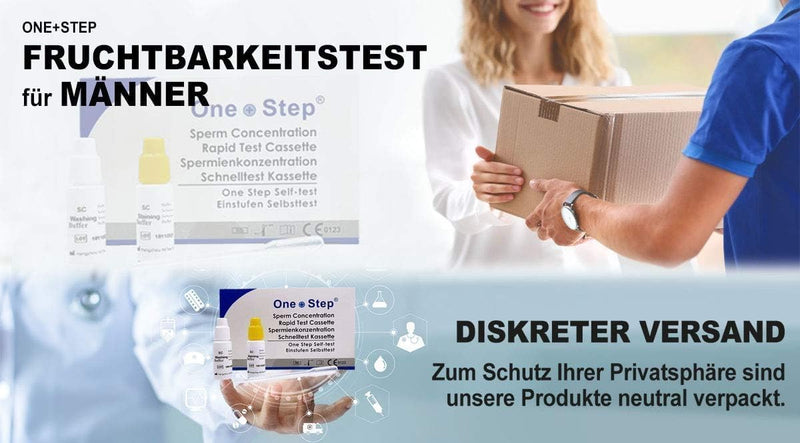 [Australia] - Pack of 2 One+Step Fertility Test for Men - Sperm Test Sperm Test for Men Sperm Test - Measures the concentration of sperm 