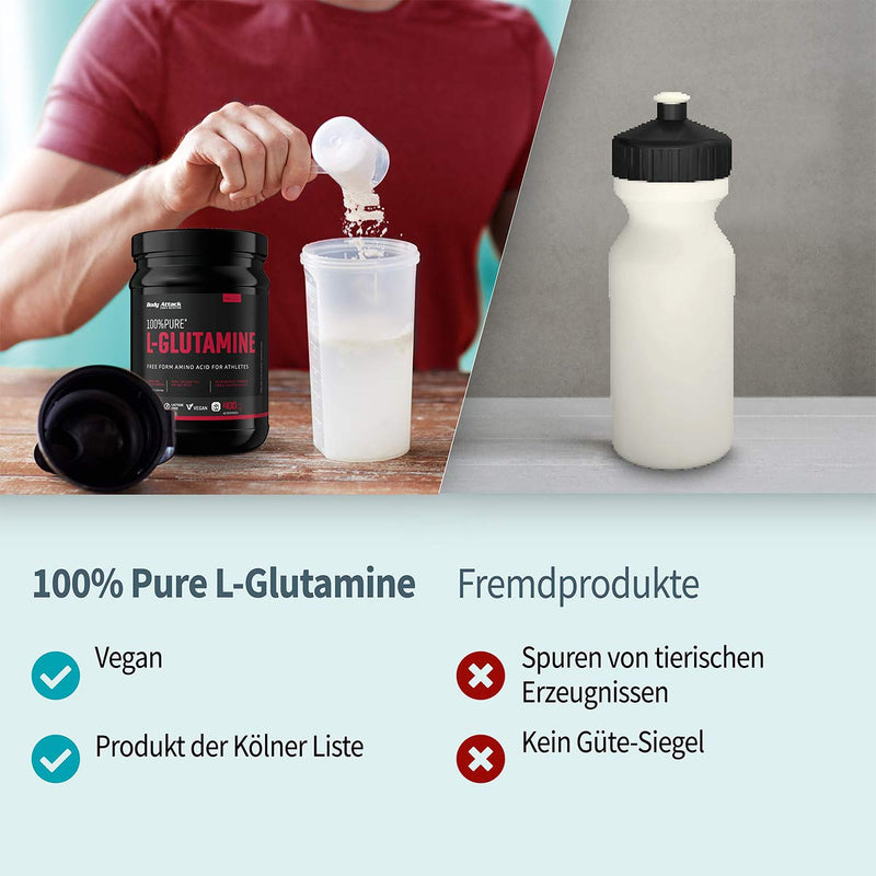 [Australia] - Body Attack 100% Pure L-Glutamine, 1 pack (1 x 1000g) 1 kg (1 pack) 