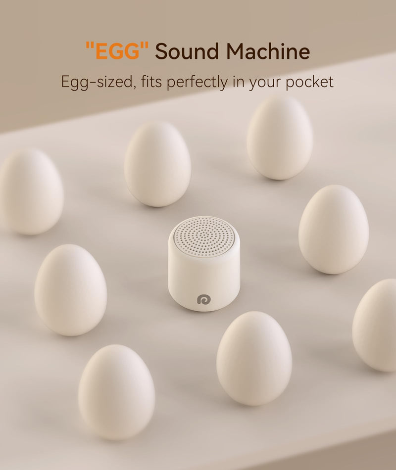 [Australia] - Dreamegg White Noise Sound Machine - Portable Sound Machine for Baby Adults, Travel Sound Machine for Sleep, 16 Nature Sound, Timer, White Noise Machine for Sleeping Office Privacy Home Gift Cream 
