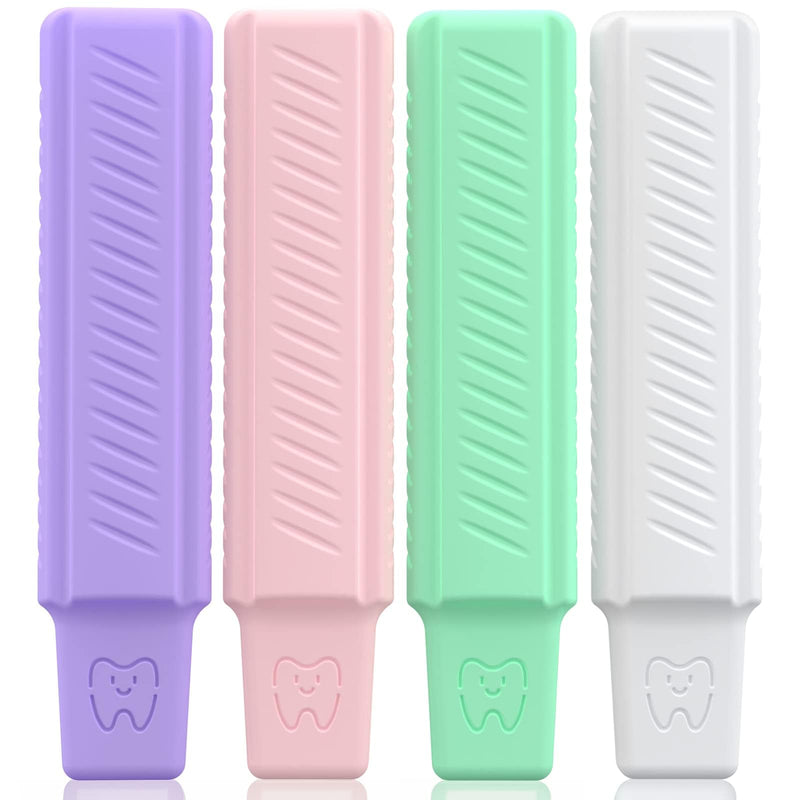 [Australia] - HEMILAB¬Æ 4 Pack Aligner Chewies, Handheld Cute Aligner Chompers, Compatible with Invisalign Braces, Aligners, Retainers 4 Pack - Multicolor 