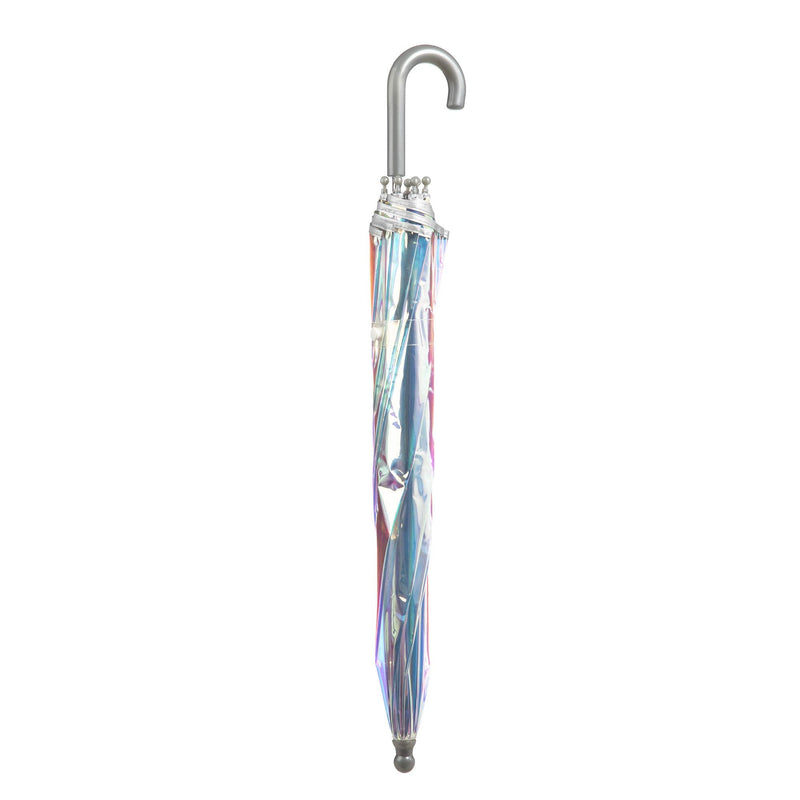 totes Kids Lightweight Dome Canopy Bubble Umbrella with Wind and Rain Protection 38" Canopy IRIDESCENT