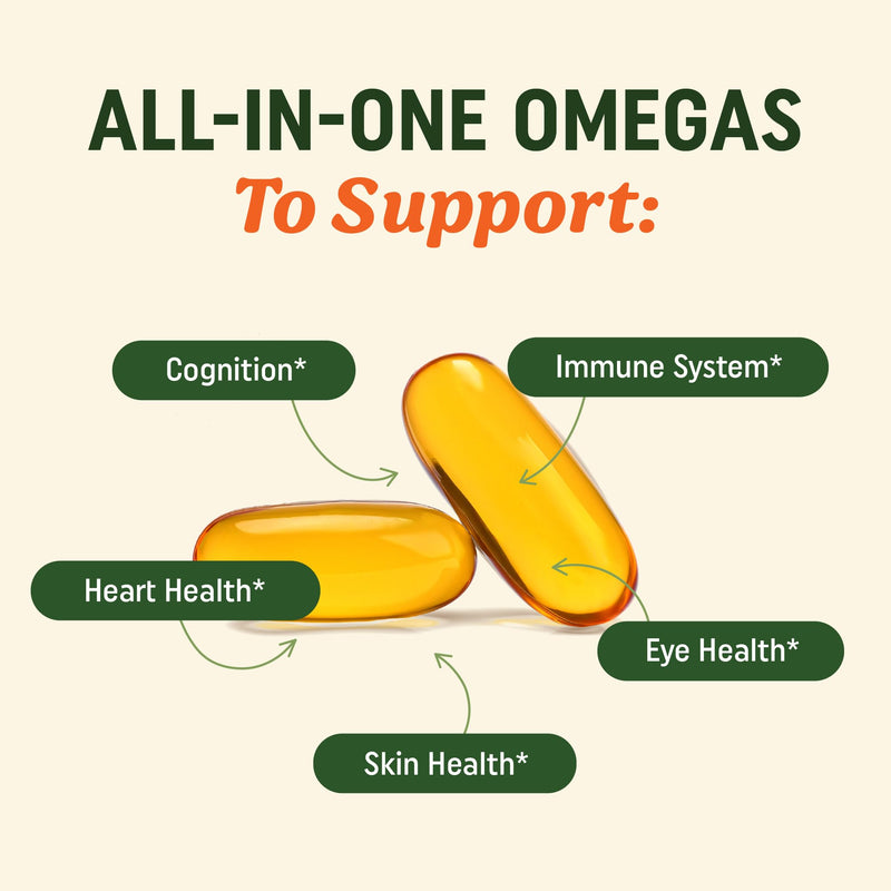 Vegan Omega 3 6 9 Supplements | 2000MG Plant-Based Triple Omega 369 Blend | Heart, Brain, Skin, and Eye Health Support | Vegan Fish Oil Alternative | Essential Fatty Acids Complex | Non-GMO | 60 Ct Vegan Omega 3-6-9, 60ct