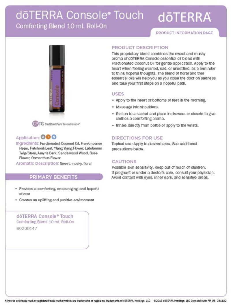doTERRA Console Touch - 10 mL