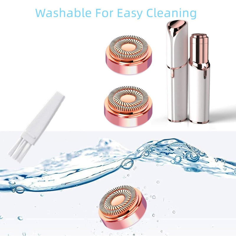 Facial Hair Remover Replacement Heads Generation 2 for Finishing Touch Flawless Facial Hair Removal Tool for women,Double Halo Painless and Smooth As Seen On TV. 4-Gold