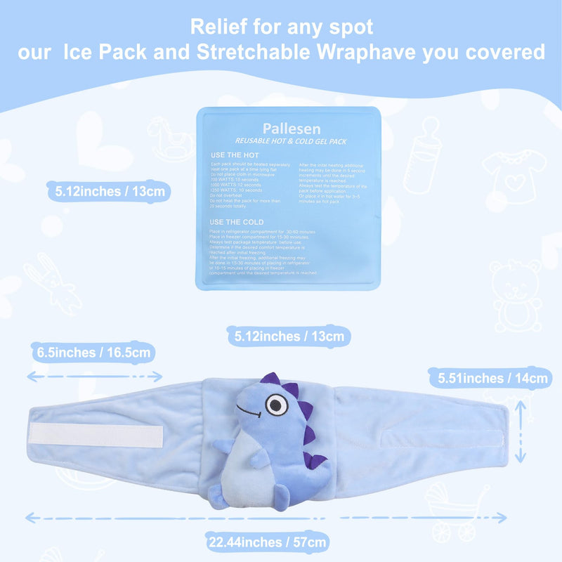 [Australia] - Colic Baby Relief,Gas Relief for Infants,Baby Colic Heated Tummy Wrap,Baby Swaddling Belt for Colic Calm,Natural Relief for Upset Stomach in Babies and Toddlers Dinosaur Dinosaur Dinosaur-blue 