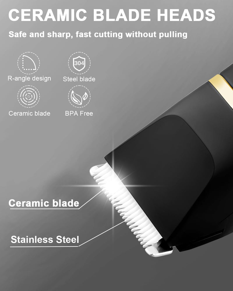 [Australia] - Intimate razor for men, 3 in 1 nose hair trimmer and razor for men, electric, wet and dry use, trimmer for men's intimate area for chest, legs, armpit, groin, nose with standing charging station, IPX7 black 