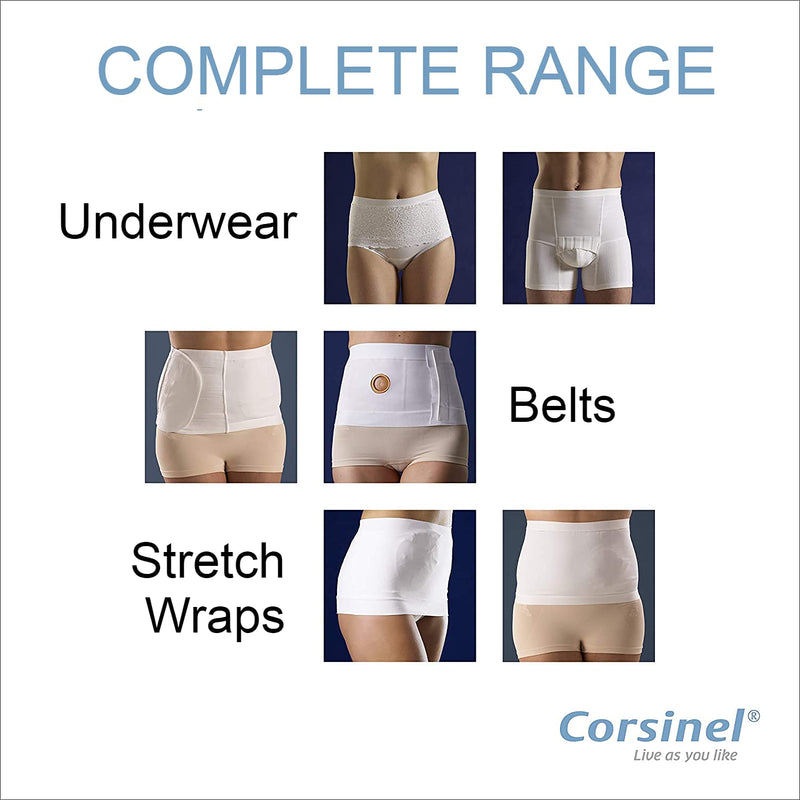 [Australia] - StomaSafe Plus Ostomy/Hernia Support Garment Light by TYTEX (Black, L/XL), 47-1/2" - 55-1/2" Hip Circumference Large/X-Large (Pack of 1) Black 