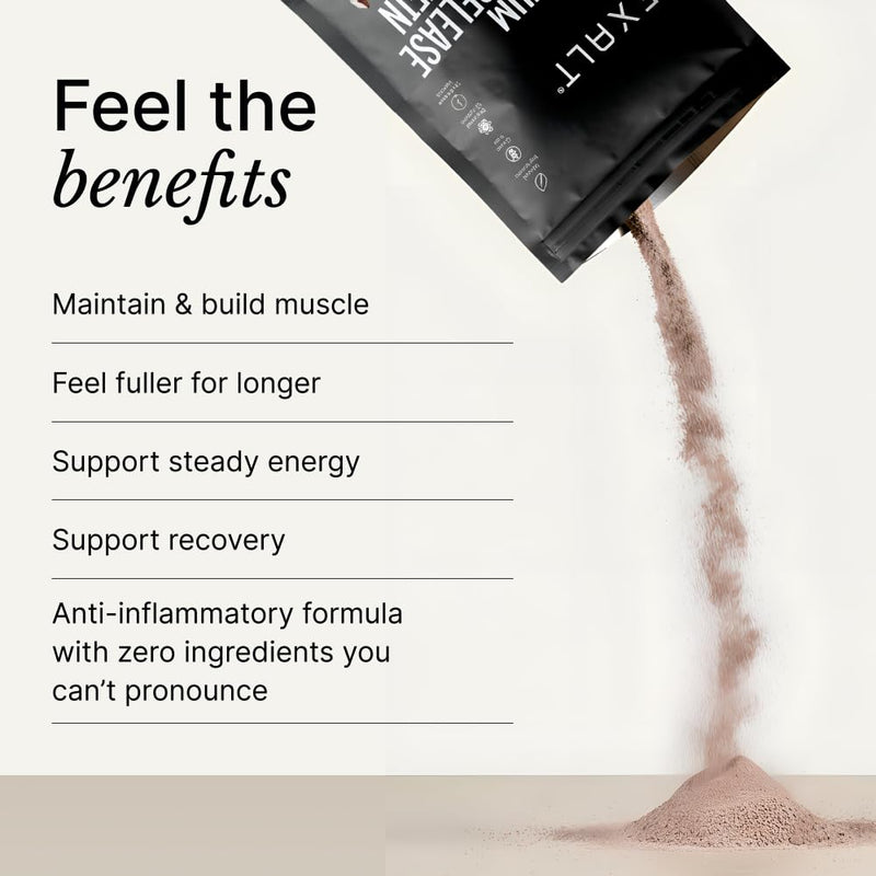 EXALT Nutrition - Whey Protein Powder - Ghanaian Cacao - 500g - Premium Grass Fed Whey - Micellar Casein & Free Range Egg White - 7hr Triple-Release Blend - Naturally Sweetened with Dates 500 g (Pack of 1)