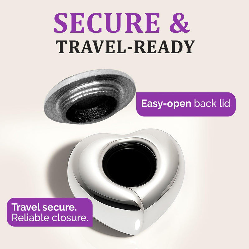 [Australia] - Small Urn for Ashes for Women/Men ‚Äì Butterfly Heart Urns ‚Äì Keepsake Urn for Baby Girl/Boy Ashes with Stand, Velvet Bag & Box ‚Äì A Loving Tribute to Honor Your Little Angel Forever (Purple, Small) Purple 