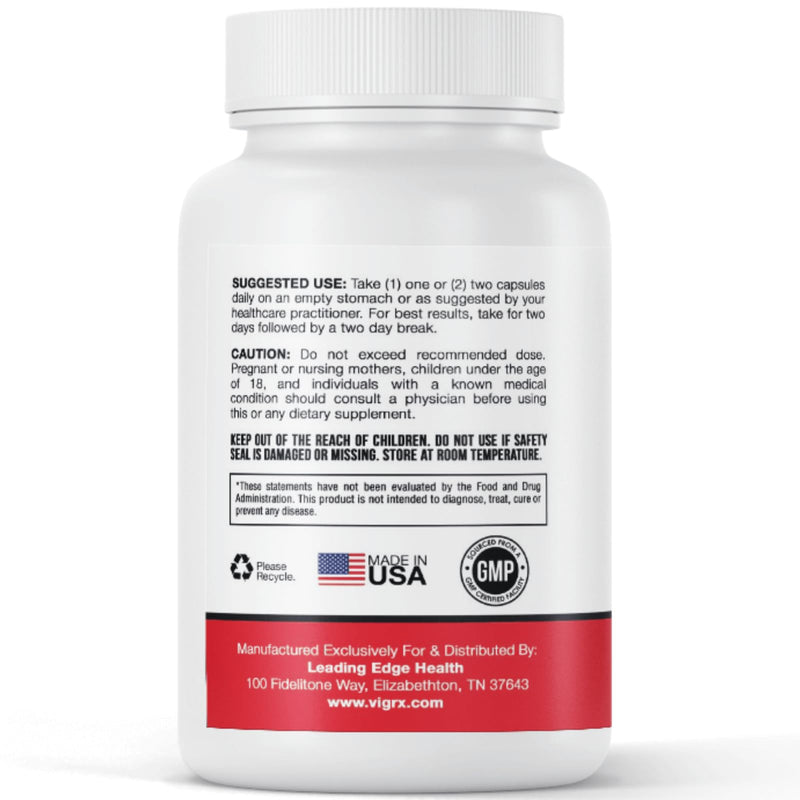 VigRX Tongkat Ali LJ100 for Men - Patented Eurycoma Longifolia with Zinc & B Vitamins - Supports Male Vitality, Energy & Performance - 60 Capsules