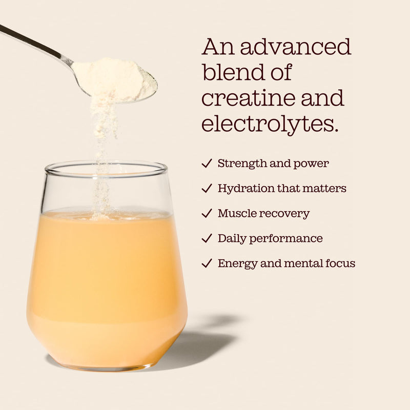 HydraCreatine™ Creatine Monohydrate & Electrolytes Powder | Hydrate, Performance & Strength All in 1 with Magnesium, Vitamin C, Biotin & Coconut Water | Strawberry Mango Flavoured | Free Soul