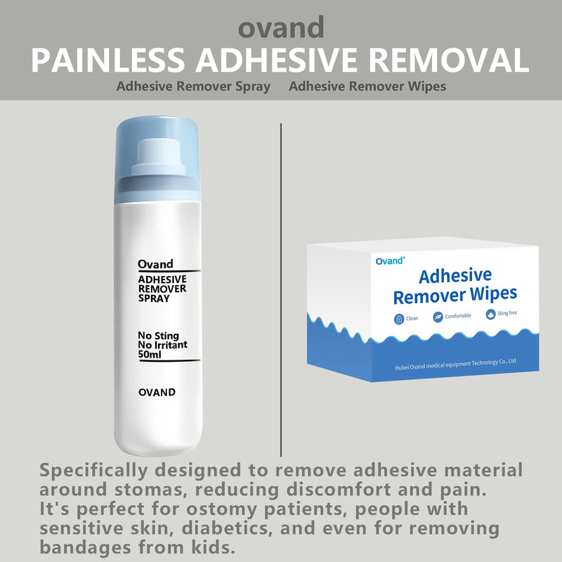 [Australia] - Adhesive Remover Spray,No Sting Medical Adhesive Remover for Skin,Ideal for Ostomy Patients,Sensitive Skin and Bandage Removal,Alcohol Free,50 ml 50mL 