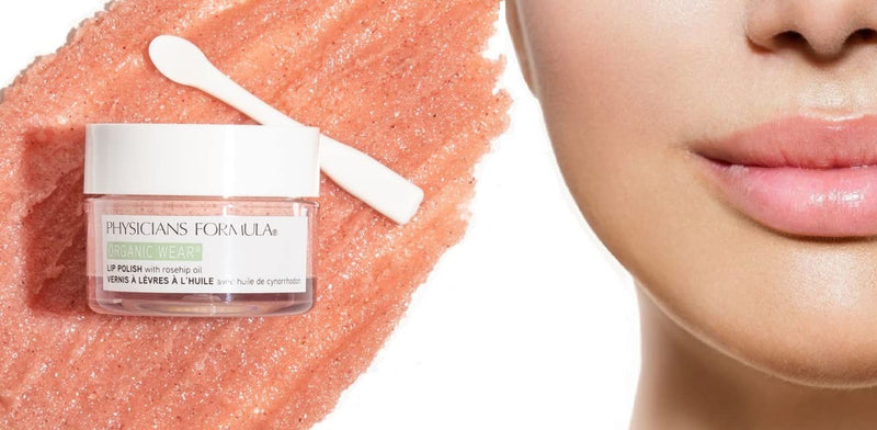 [Australia] - Physician's Formula, Inc. - Organic Wear Lip Polish - Exfoliating Lip Scrub with Skin-Nourishing, Organic Ingredients for Lip Care - Lip Treatment for Dry and Cracked Lips - Hypoallergenic Formula 
