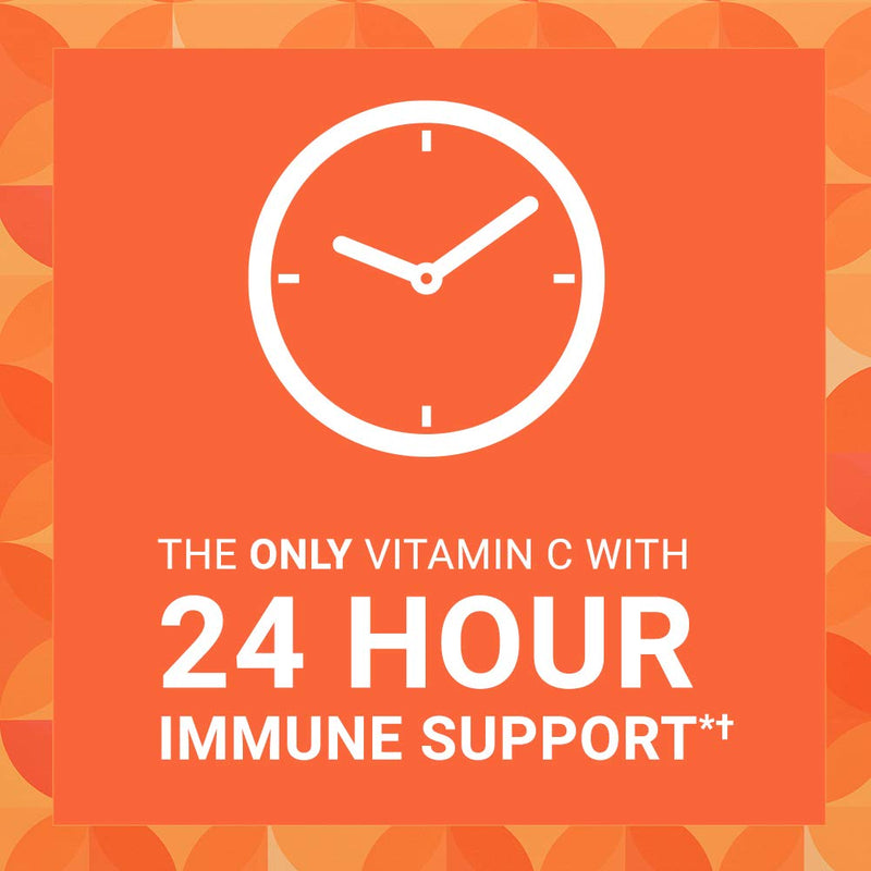 Ester-C 500 mg, 24 Hour Vitamin C Tablets for Immune Support, 90ct | 24 Hour Immune Support, Vitamin C Supplement Unflavored 90 Count (Pack of 1)
