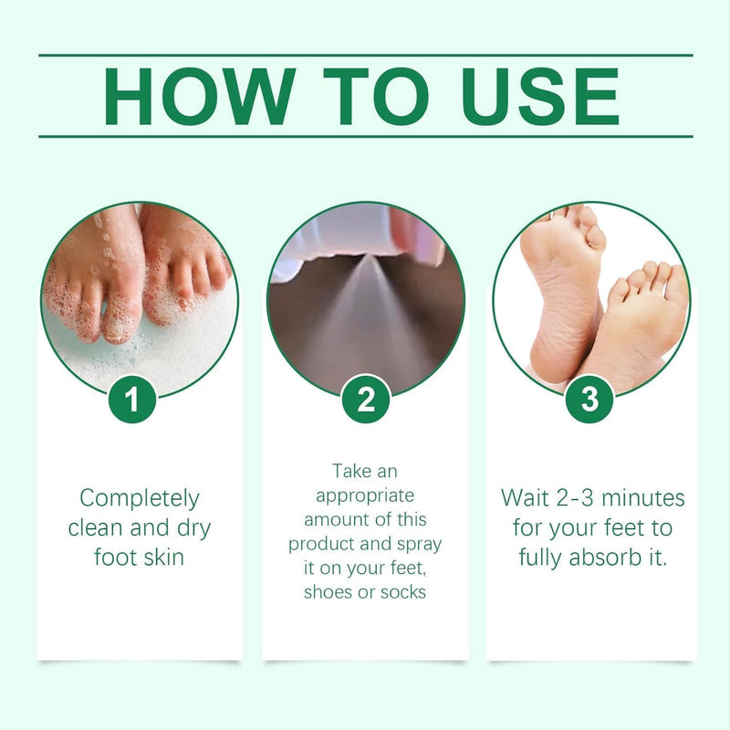 2PCS Foot Sanitizer Spray with Tea Tree Oil,Clear Foot Sanitizer Sprays,Tea Tree Oil Feet Spray, Foot & Shoe Freshness,Quick-Drying & Travel-Friendly,100 ml/3.5 oz