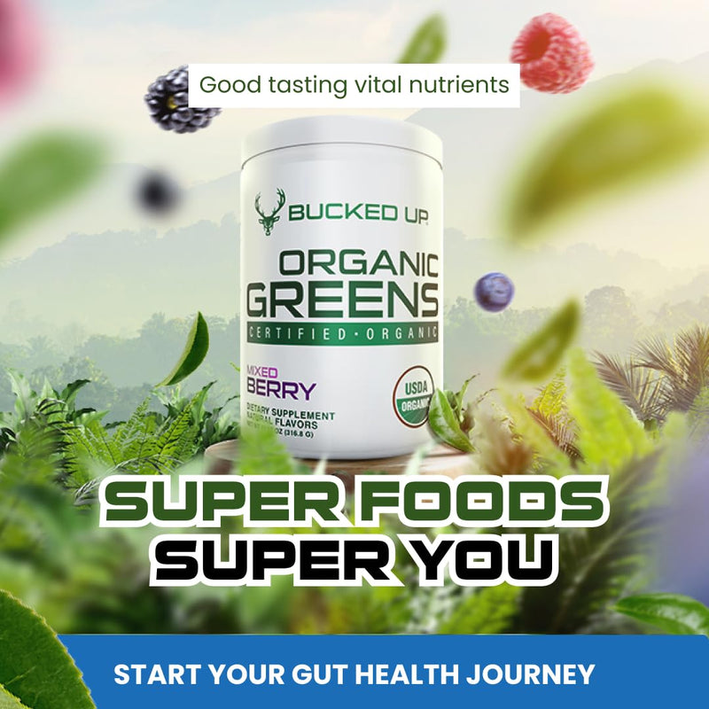 [Australia] - Greens Superfood Powder Mixed Berry | 8 Most Essential Mixed Greens | Certified 100% Organic | Chlorella, Spinach, Kale, Spirulina, Alfalfa, Broccoli, Wheat Grass, & Barley Grass | 30 SERV | 11.17 OZ 
