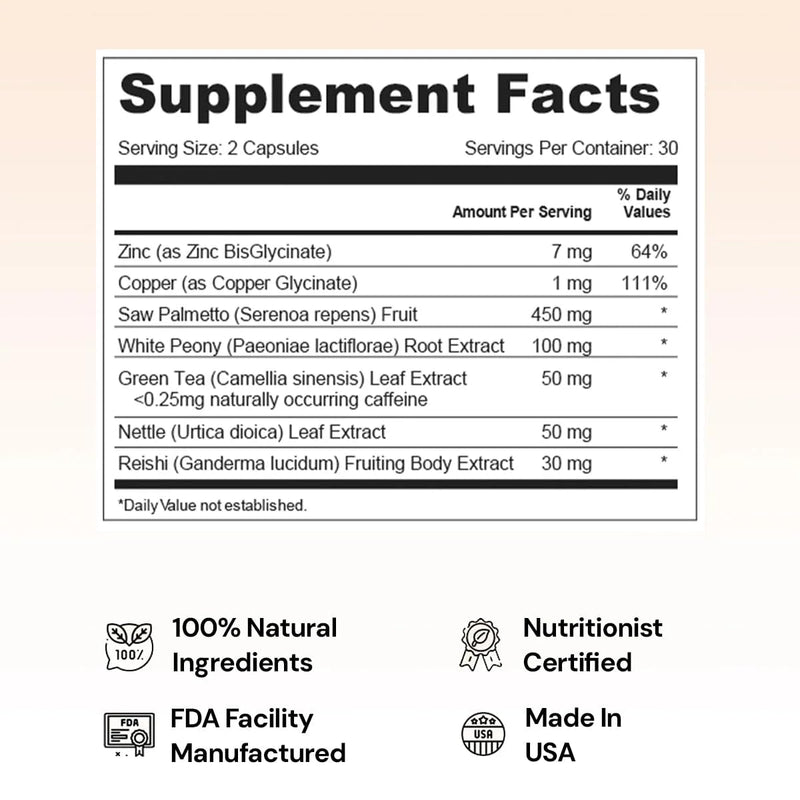 Nourished AndroEase Plus - Vegan Hormone Balance for Women, 60 Capsules | Daily Support for Energy, Vitality, Facial Hair with Zinc, Reishi, Green Tea & Saw Palmetto & Made in USA 60 Count (Pack of 1)