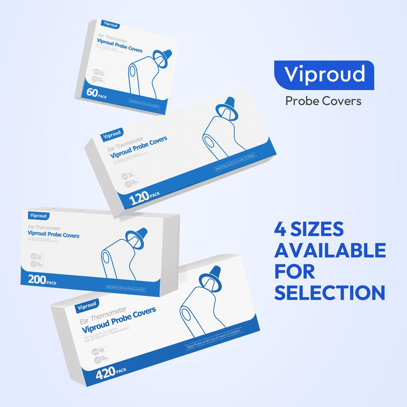 [Australia] - 120X Ear Thermometer Probe Covers, for All Braun Thermometer Ear Covers, Lens Filters, Refill Caps, 0% BPA Disposable Covers 120 