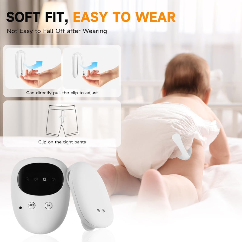 [Australia] - Bed Wetting Alarm for Boys and Girls, Wireless Pee Alarm with Magnetic Sensor,High Sensitivity, Loud Sound, Strong Vibration, Bedwetting Solutions for Kids and Elderly 