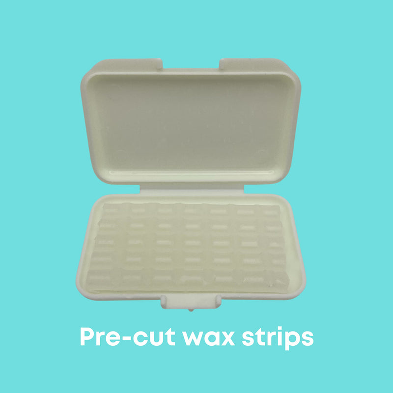 [Australia] - Fresh Knight Braces Wax. Dental Wax for Braces & Aligners - Premium Orthodontic Strips Food Grade (Aloe Green) Aloe Green 5 Count (Pack of 10) 