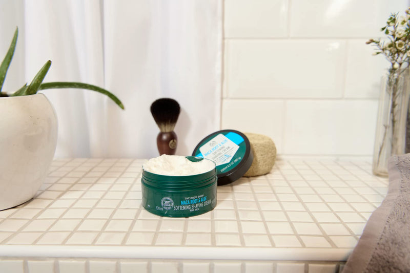 [Australia] - THE BODY SHOP Maca Root & Aloe Softening Shaving Cream 200 ml 