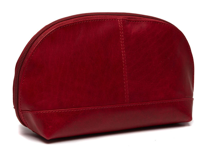 Chesterfield Brand Toiletry Bag TORINO | Made Of Leather | Large Cosmetics Case For Men And Women For Travel (Red)