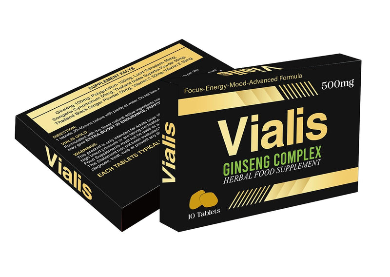 Gold NEW Formula | 500MG | Ginseng and Herbal Food Supplement for Men | The Most Effective| Natural | Powerful | and Fast Acting Libido Booster Food Supplement for Men | Pack of 10 Tablets.