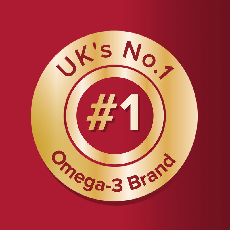 Seven Seas Omega-3 Fish Oil Plus Cod Liver Oil MAX Strength, with Omega-3, Vitamins D and Vitamin E. Food Supplement for Brain2 & Body1-4 Support, 450ml Liquid