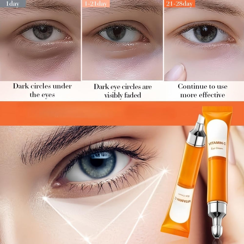 Vitamin C Repair Eye Cream for Dark Circles, Wrinkles, Fine Lines and Bags Under Eyes, Reduce Dullness, Moisturizing the Eye Area