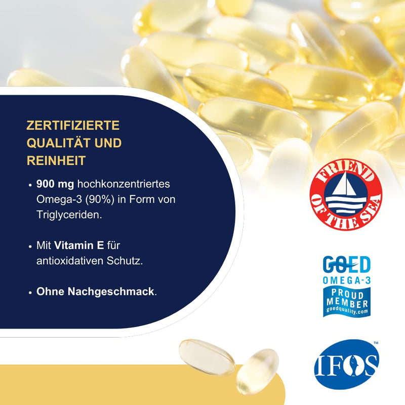 [Australia] - Omegor Vitality 1000 | Vision and brain function | For adults and children and people following the Zone Diet | Highest award for fish oil products | Capsules (90 pieces) 90 pieces (pack of 1) 