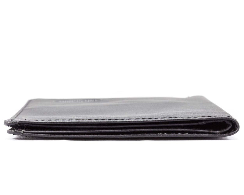 Big Skinny Leather Traveler Slim Wallet, Holds Up to 20 Cards and 4 Passports Black