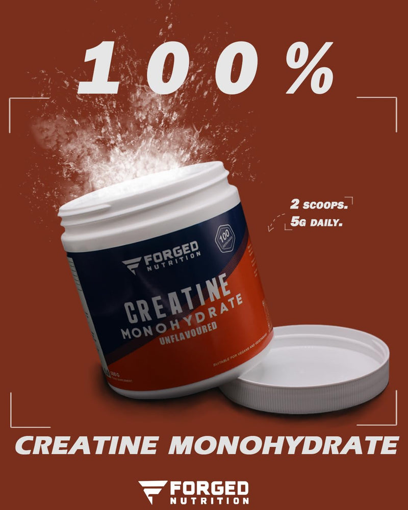 Creatine Monohydrate Powder 100 Servings (500g) – Pure Micronised Creatine Powder Supplement for Men & Women, Pre & Post Workout Strength, Muscle Growth & Recovery, Vegan, 200 mesh – Unflavoured
