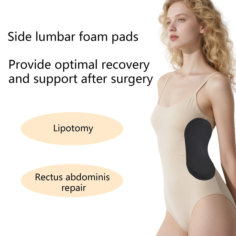 2pcs Post Surgery Lipo Foam Pads, 11.81x5.51 Inch Lipo Foam Lateral Protectors Anti-Sagging Abdominal Side Compression Boards for Abdominal Liposuction and Surgery Recovery