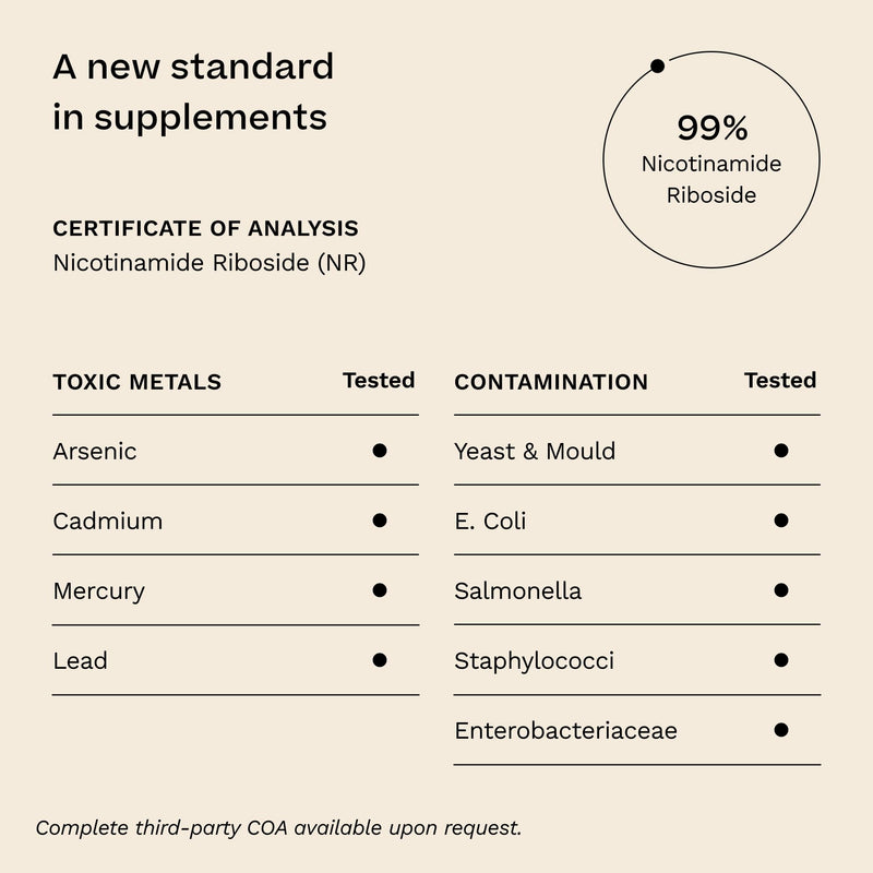 Nicotinamide Riboside NAD Supplement | 120 Capsules x 300mg | >99% Purity | High-Strength NAD⁺ Precursor for Fatigue Reduction, Cellular Energy & Healthy Ageing | Made in the UK