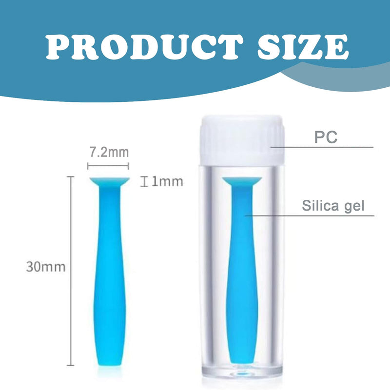 [Australia] - WERIGONI 8 Piece Contact Lens Remover Insertion Tool Set, Portable Silicone Contact Lens Holder, Contact Lens Suction Cup with Plastic Bottle 