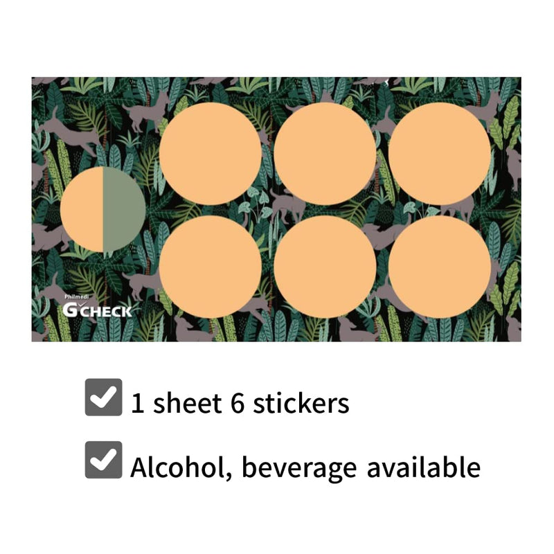 Spiked Drink Tester | Sticker Type Alcohol GHB Detection, G-Check (Green) | Check for Drink Spiking