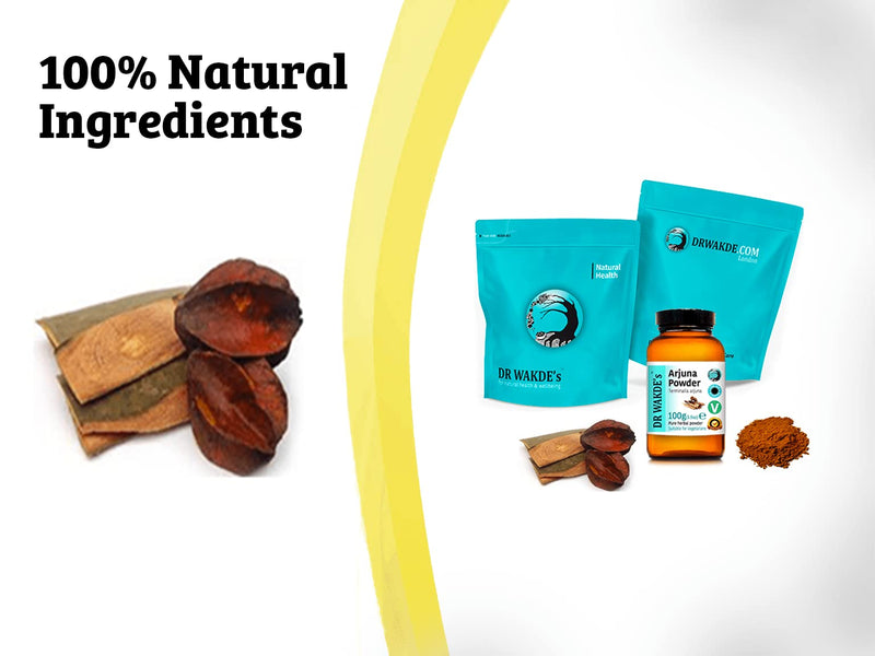 [Australia] - DR WAKDE'S Arjuna Bark Powder (Terminalia arjuna) - 500g (1.1lb) | Pure, Raw & Dried Powder | Natural Aroma and Freshness | Fine Powder | Vegan | Premium Grade | Nothing Added, Nothing Removed 