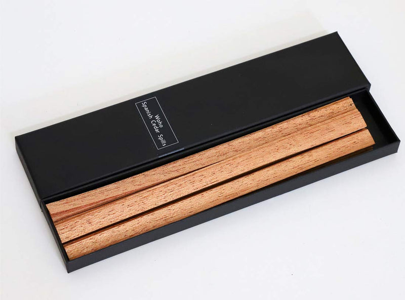 [Australia] - 120 Packs Spanish Cedar Cigar Lighter Cedar Wood Spills Strips Sticks, Cigar Lighting and Pipe Smoking Assessories and Humidor for Cigar Box Tray Jar and Case 