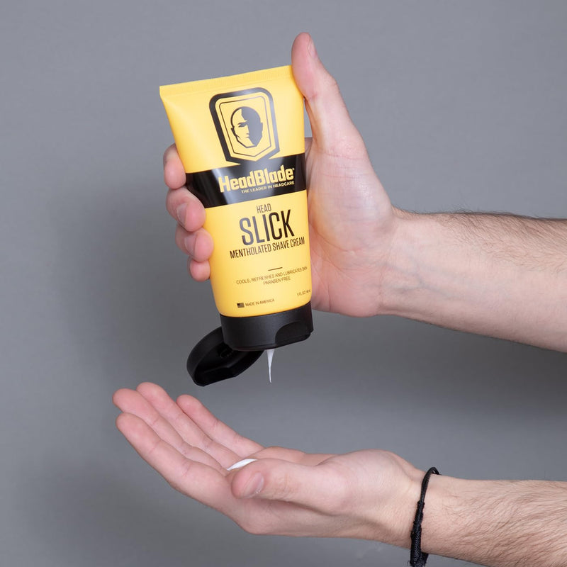 [Australia] - HeadBlade HeadSlick Shave Cream 5 oz for Smooth Head shaving for Bald Men, Helps with Irritation, Redness, & Razor Burn 5 Fl Oz (Pack of 1) 