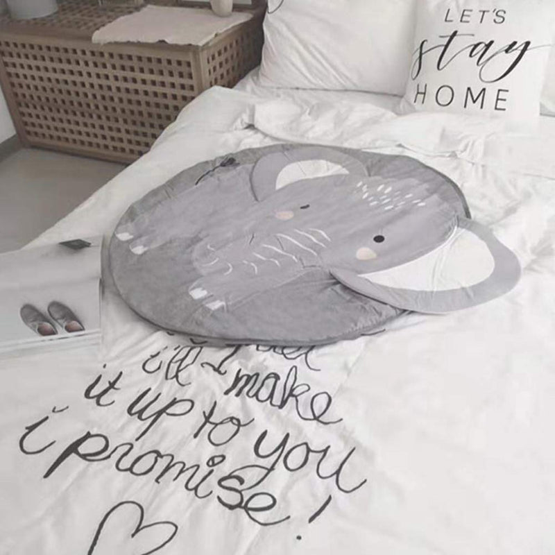 [Australia] - Ultra Soft Indoor Modern Area Rugs, Cartoon Pattern Baby Play Mat Pad Crawling Blanket Carpet Decor for Children Bedroom Home Décor(Elephant) Elephant 