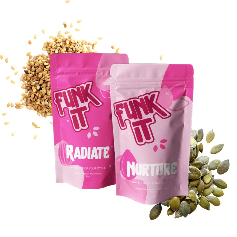 [Australia] - Seed Cycling Kit | Organic PMS Relief | Monthly Supply | Soothe Cramps, Hormonal Acne, Mood Swings and General PMS | Natural | PMS Relief PMS PMDD Support | 100% Plant Based 