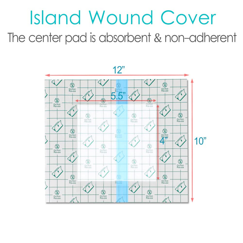 [Australia] - Waterproof Shower Cover Adhesive Bandage Ostomy Stoma Bag Protector Shield Film with Non-Stick Pad for Colostomy Ileostomy Urostomy Water Bath Barrier Men and Women 10"x12" 14Pcs 10x12 Inch (Pack of 14) 