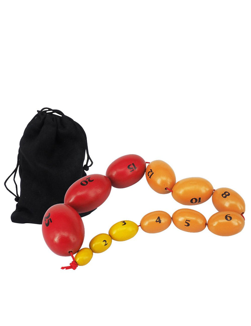 [Australia] - Wooden Prader Orchidometer, Prader Balls, Endocrine Rosary for Measuring Testicular Scale in Clinic/Hospital, Best Gift for Endocrinologists and Pediatricians - B 