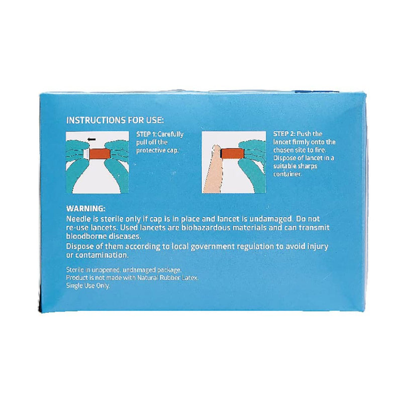 [Australia] - Medline Safety Lancets, Pressure Activation, 21G x 2.2 mm, 200 Count 