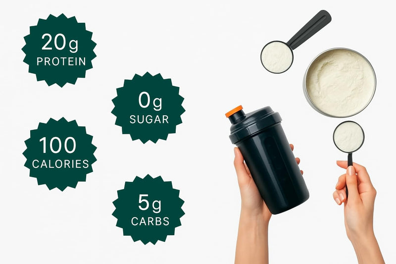 [Australia] - TOZZY Vegan Pea Protein Powder | Plant-Based Protein | Only 5 Simple Ingredients | 20g Protein, 0g Sugar | Non-GMO, Vanilla 