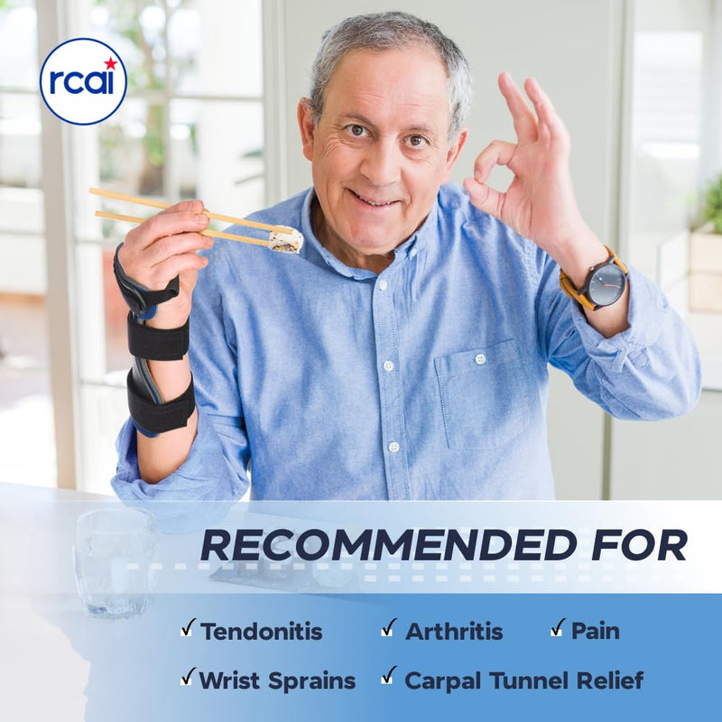[Australia] - Wrist Brace for Carpal Tunnel Relief, Arthritis, Tendonitis, & Sprains | Lightweight, Adjustable, Moisture-wicking |for Men & Women | Medical Grade & Made in USA (Left, Large) Left 
