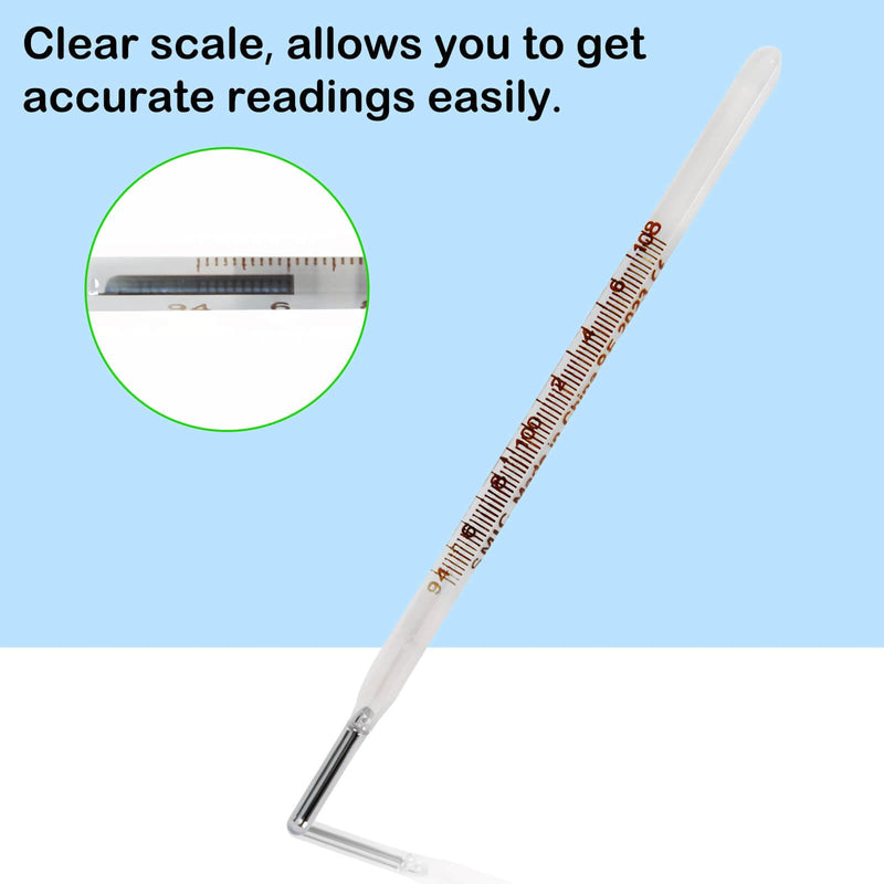 [Australia] - ℉ Oral Thermometer for Adults and Kids 2PCS - Glass Thermometer for Rectal Temperature - Accurate Easy Reading by HARIKA LIFE 